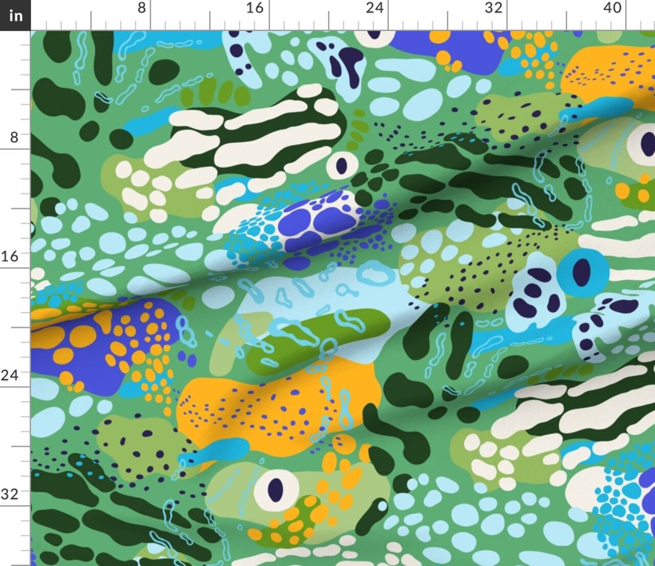 Animal Print Whimsical Frogs Colorful Swamp Chic Custom Printed Fabric by Spoonflower Various Fabrics by the Yard or Fat Quarter